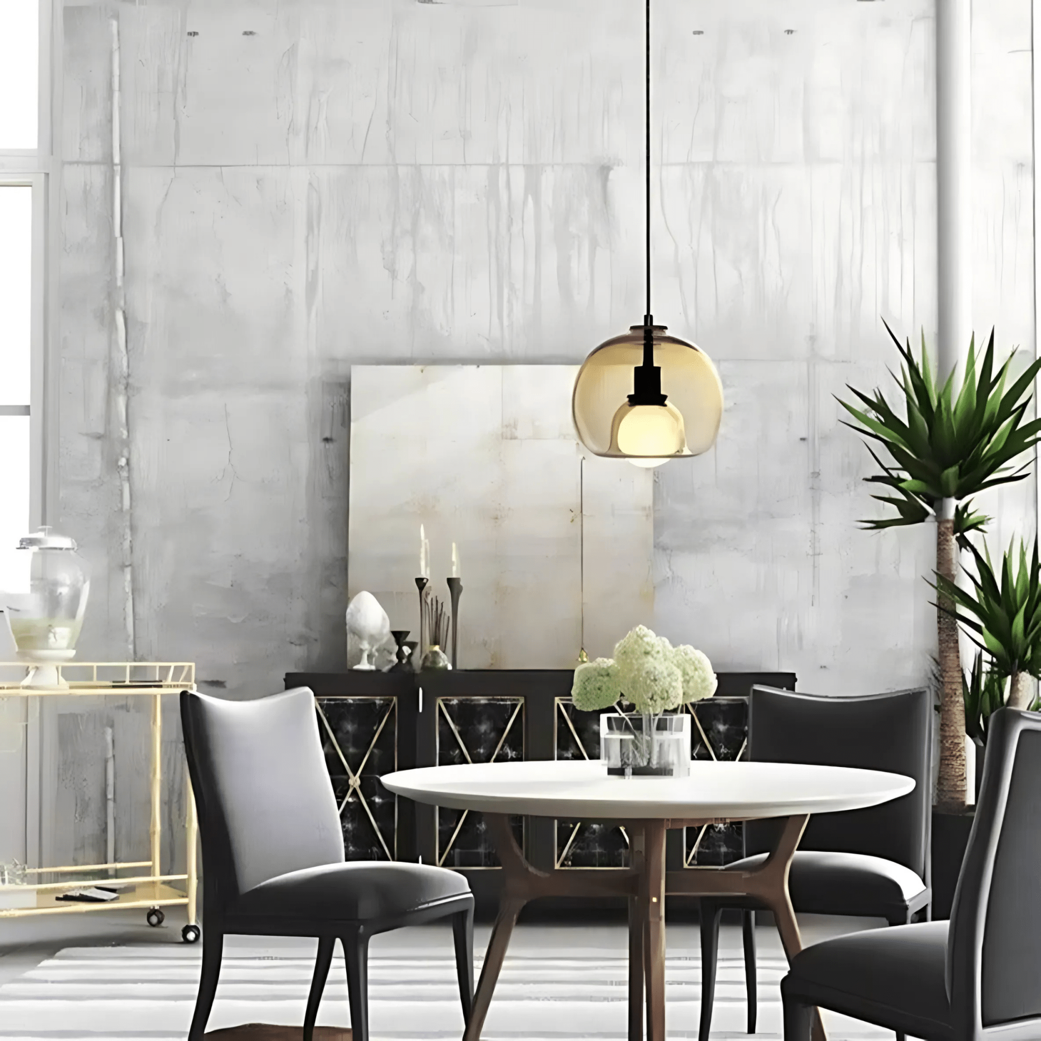Clyde Glas-Pendelleuchte mit handgeblasenem modernen Eleganz-Design | Temsk