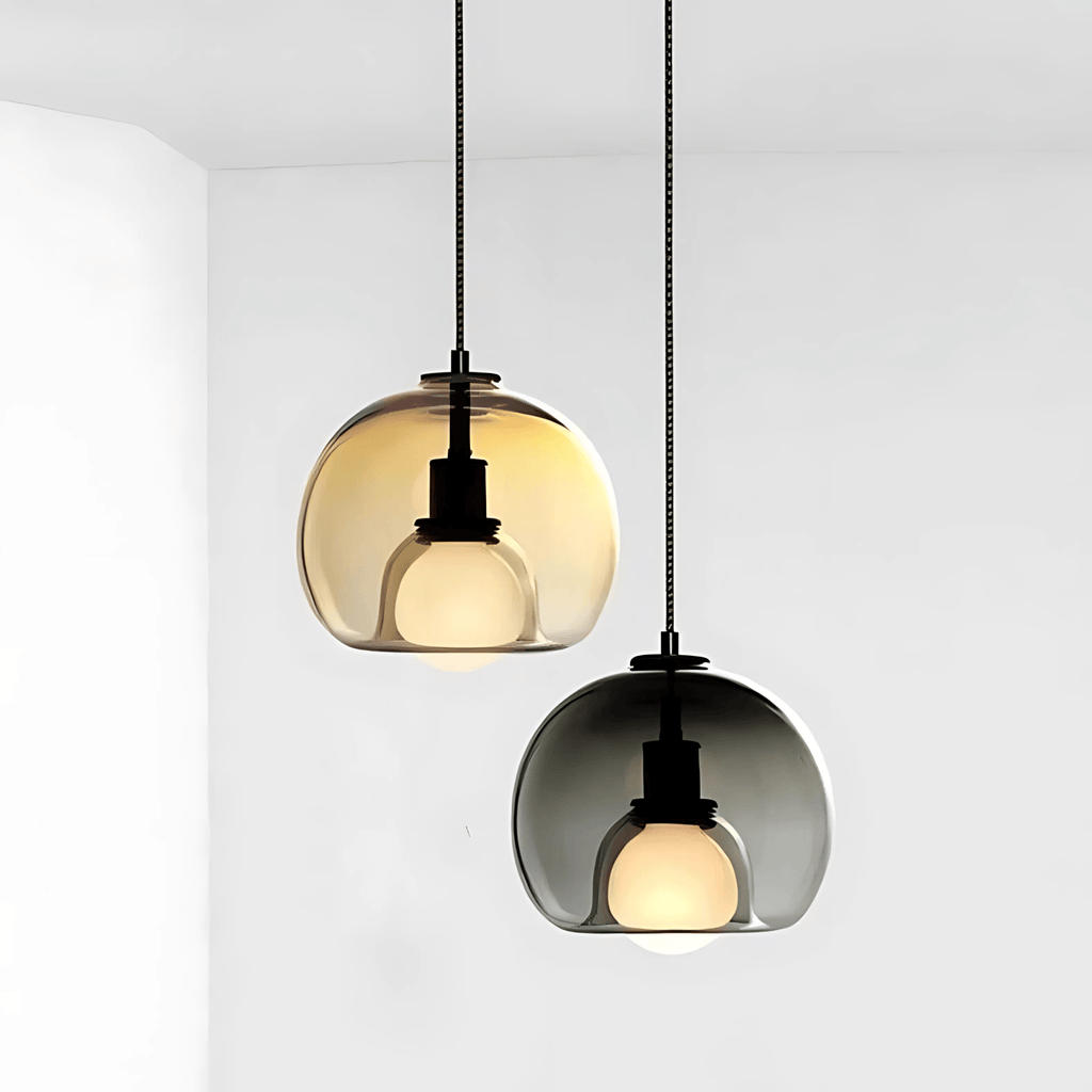 Clyde Glas-Pendelleuchte mit handgeblasenem modernen Eleganz-Design | Temsk