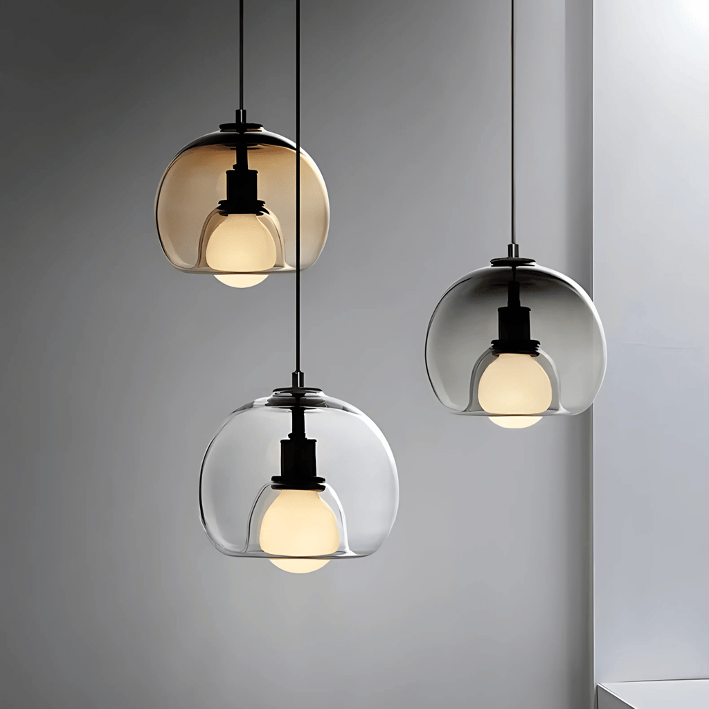 Clyde Glas-Pendelleuchte mit handgeblasenem modernen Eleganz-Design | Temsk