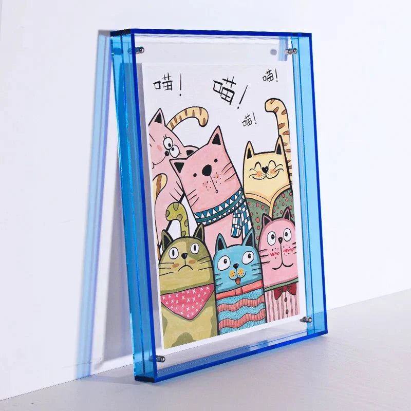 Transparent Double-Sided Acrylic Photo Frame A6 To A4 | Temsk