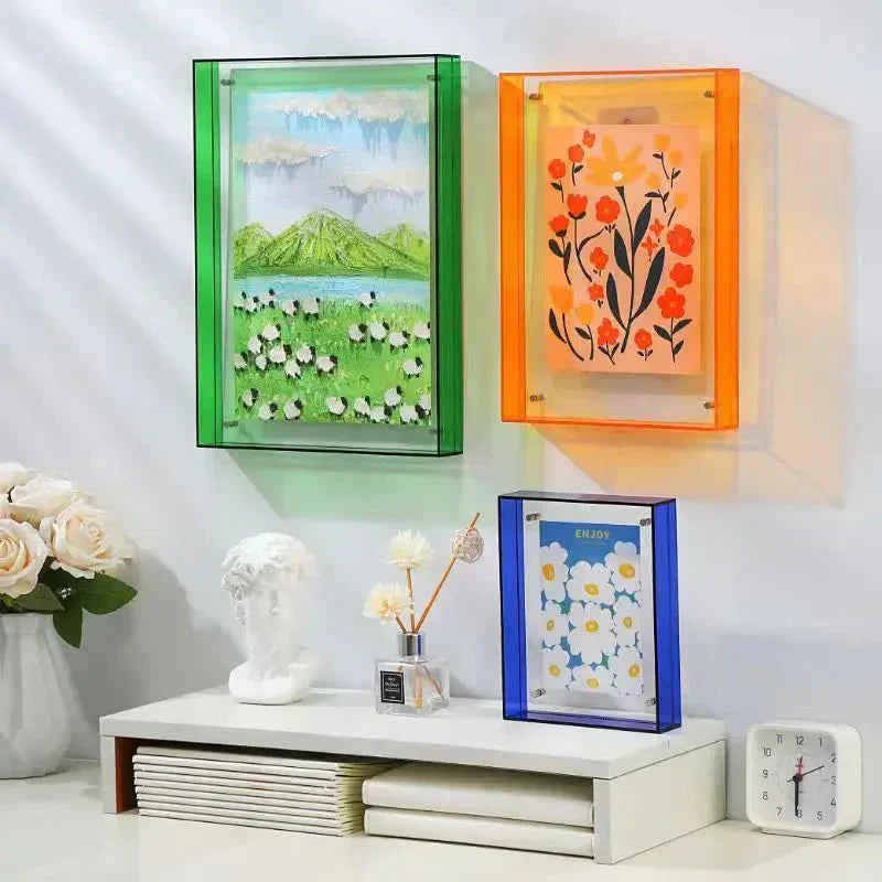 Transparent Double-Sided Acrylic Photo Frame A6 To A4 | Temsk