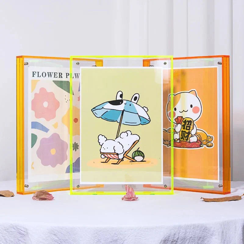 Transparent Double-Sided Acrylic Photo Frame A6 To A4 | Temsk