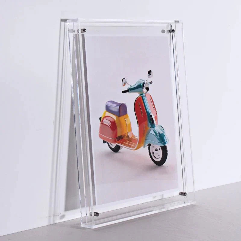Transparent Double-Sided Acrylic Photo Frame A6 To A4 | Temsk