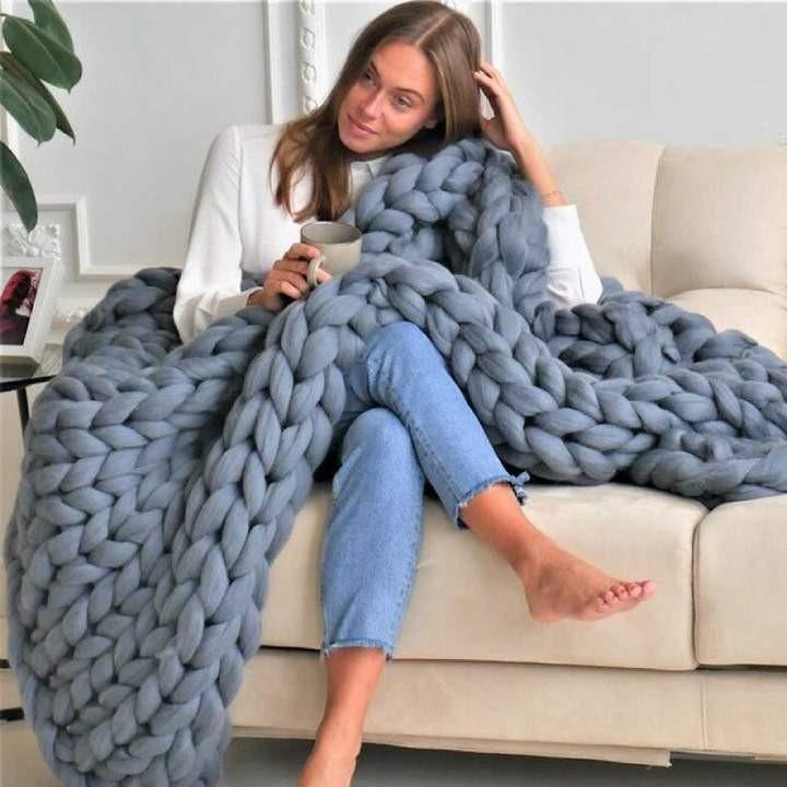 CloudNest Plush Knit Blanket For Cozy Home Comfort | Temsk