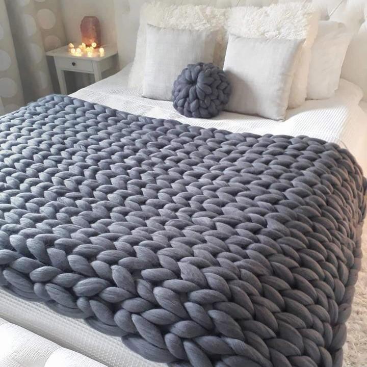 CloudNest Plush Knit Blanket For Cozy Home Comfort | Temsk