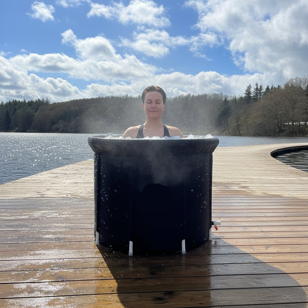 Eisbaden unterwegs mit faltbarer Wanne und Wärmedämmung | Temsk