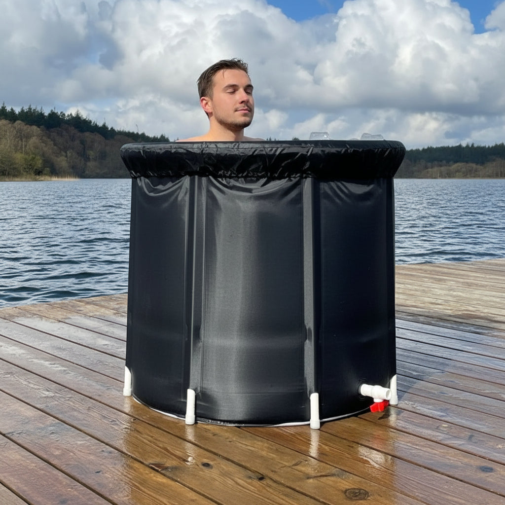 Eisbaden unterwegs mit faltbarer Wanne und Wärmedämmung | Temsk