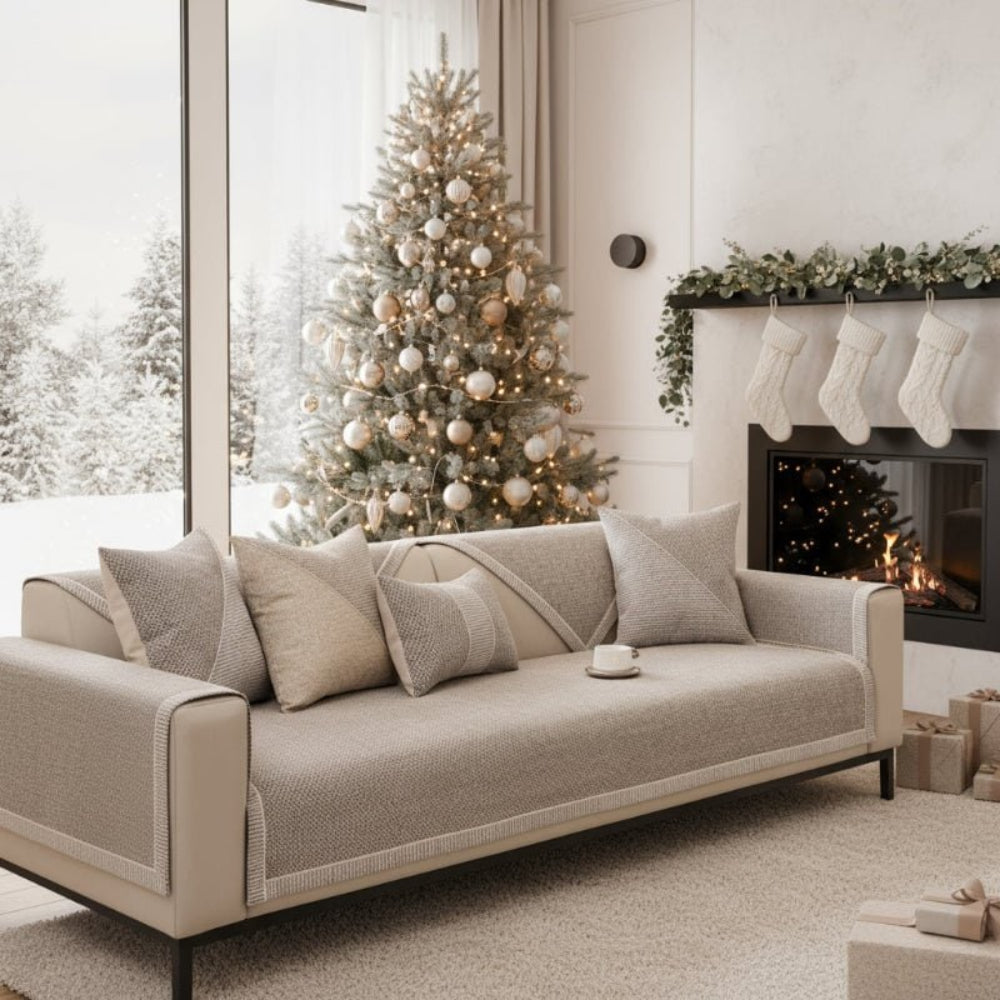 Baumwoll-Überzug für Sofas rutschfester Schutz für Möbel | Temsk