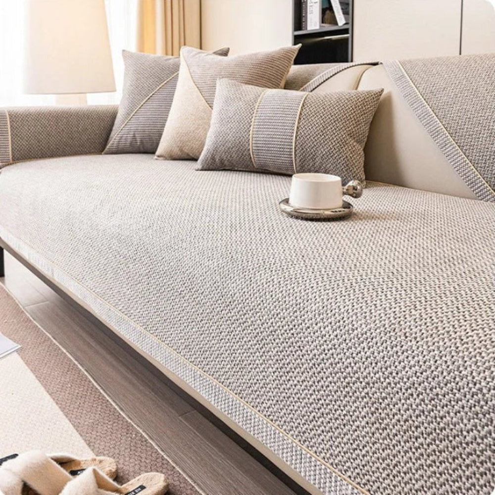 Baumwoll-Überzug für Sofas rutschfester Schutz für Möbel | Temsk
