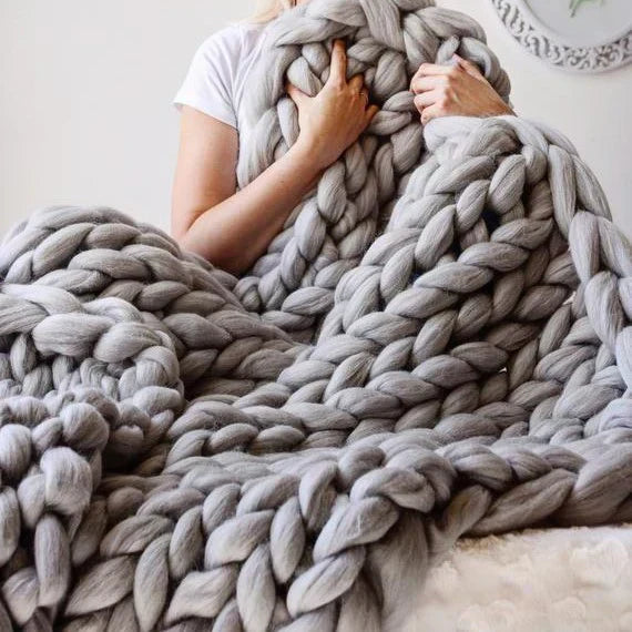 CloudNest Plush Knit Blanket For Cozy Home Comfort | Temsk