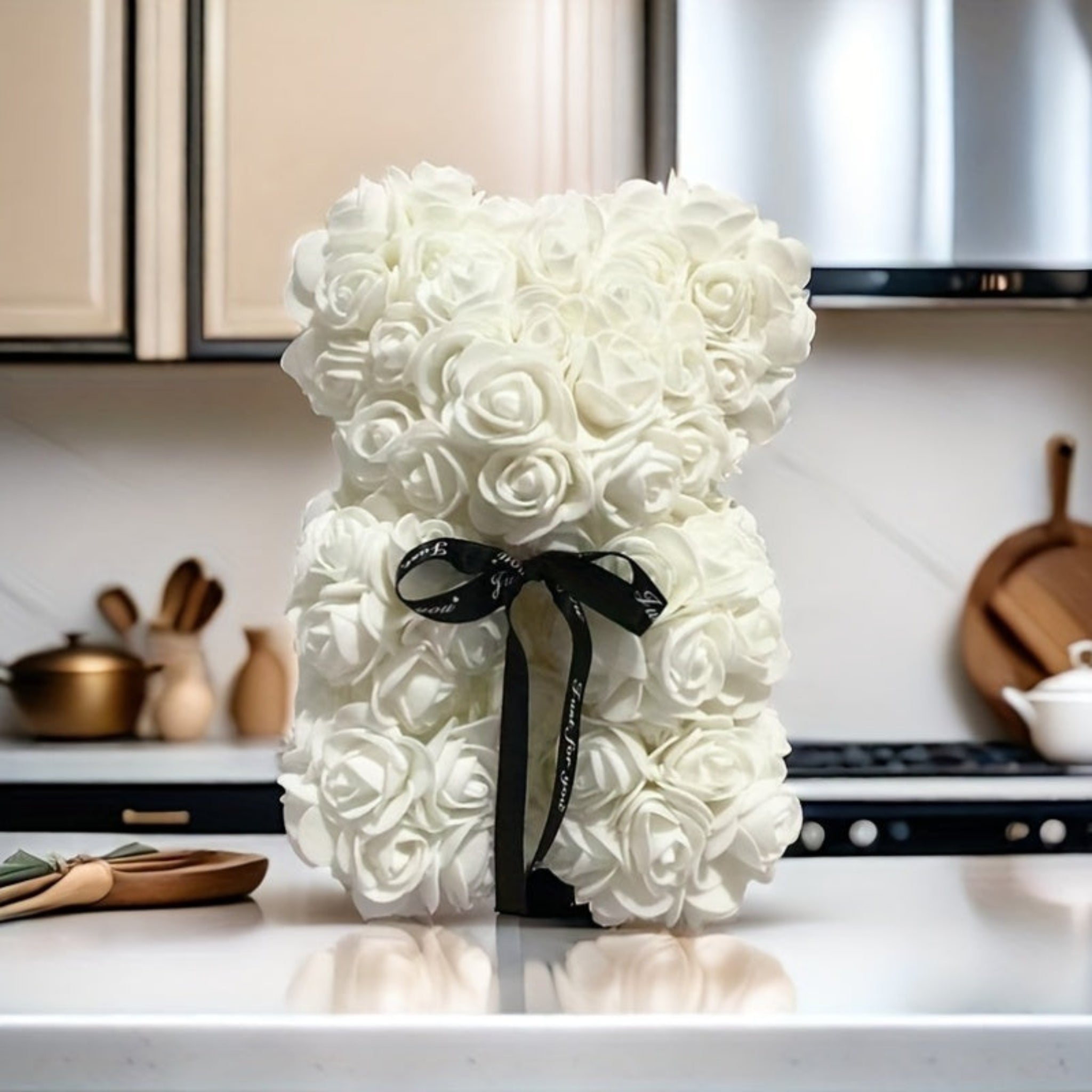 Mother's Day Rose Bear Decor For Tabletop Keepsake | Temsk