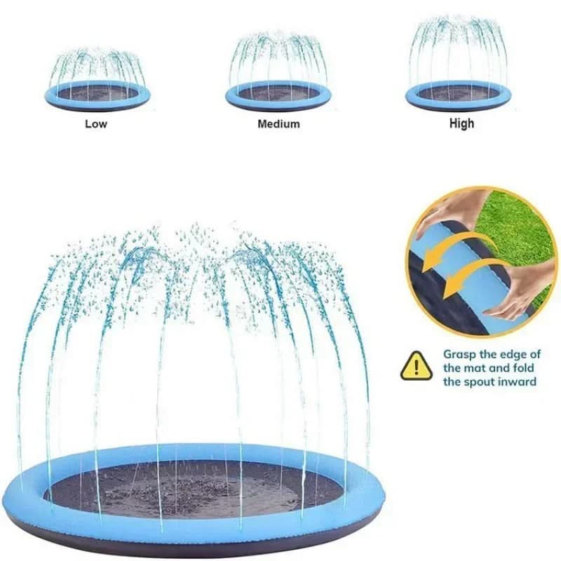 AquaPaws Splash Mat Interactive Water Mat For Dogs In Summer | Temsk
