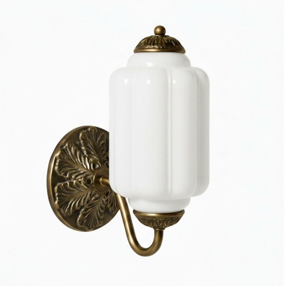Vintage Milk Glass Wall Light Fixture For Indoor Ambient Lighting | Temsk