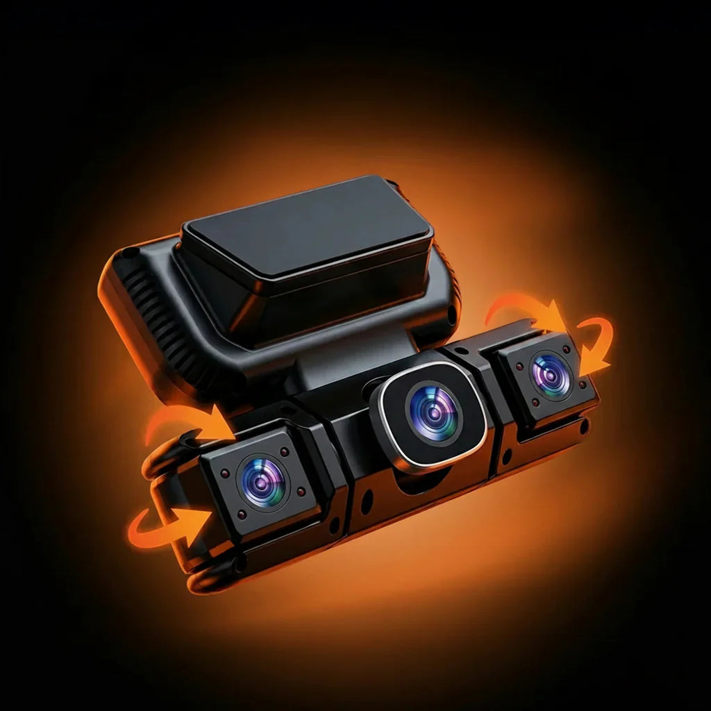 360° Dash Camera System with GPS and 4 Cameras | Temsk