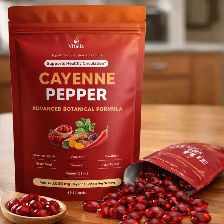 Cayenne Pepper Softgels for Circulation Support | Temsk