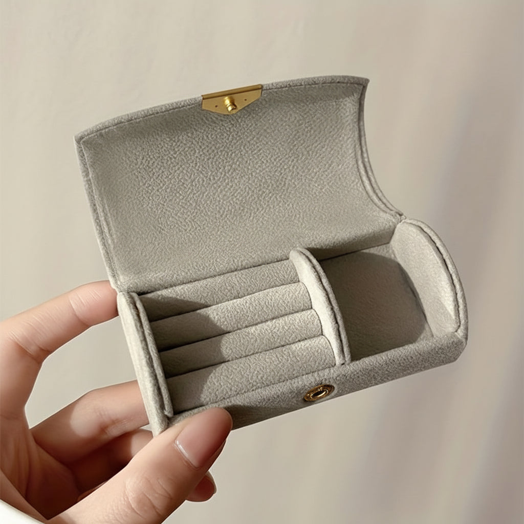 Mothers Day Travel Jewelry Box With Snap Closure Organizer | Temsk