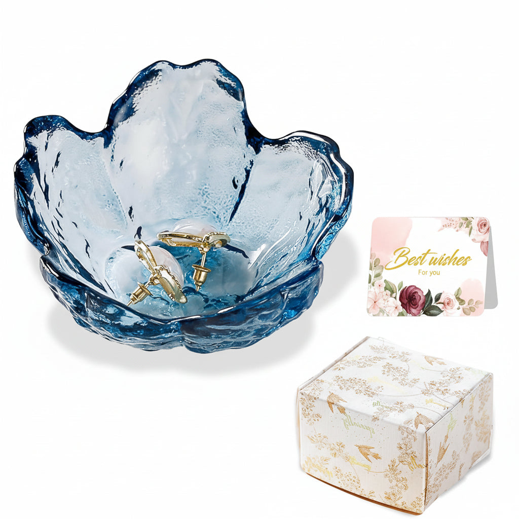 Mother's Day Floral Ceramic Jewelry Dish With Ring Tray | Temsk