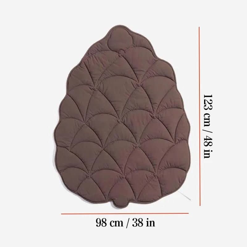 LeafHaven Leaf Shaped Dog Blanket With Soft Padding And Versatile Use | Temsk
