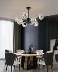 LumenVale Glass Sphere Chandelier For Timeless Living Areas | Temsk