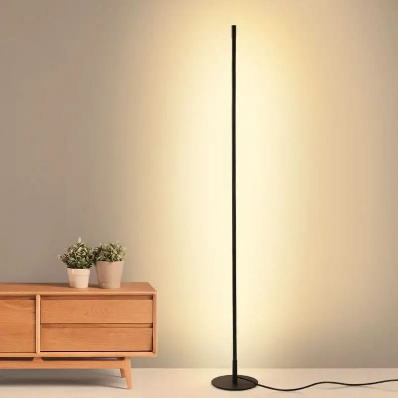 LumenAura Kovová stojací lampa, stmívatelná a elegantní pro každý obývací pokoj | Temsk