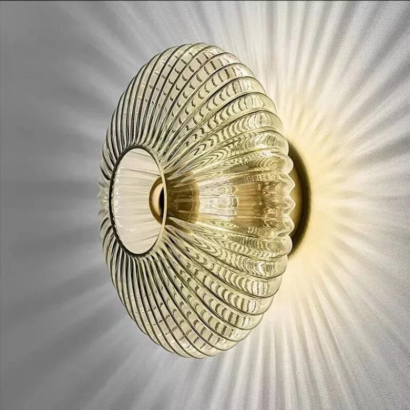 NovaLume Glass Ripple Lights Indoor Wall Lamps for Home Decor | Temsk