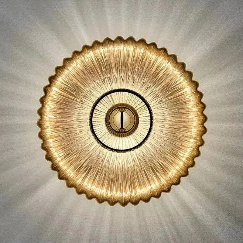 NovaLume Glass Ripple Lights Indoor Wall Lamps for Home Decor | Temsk