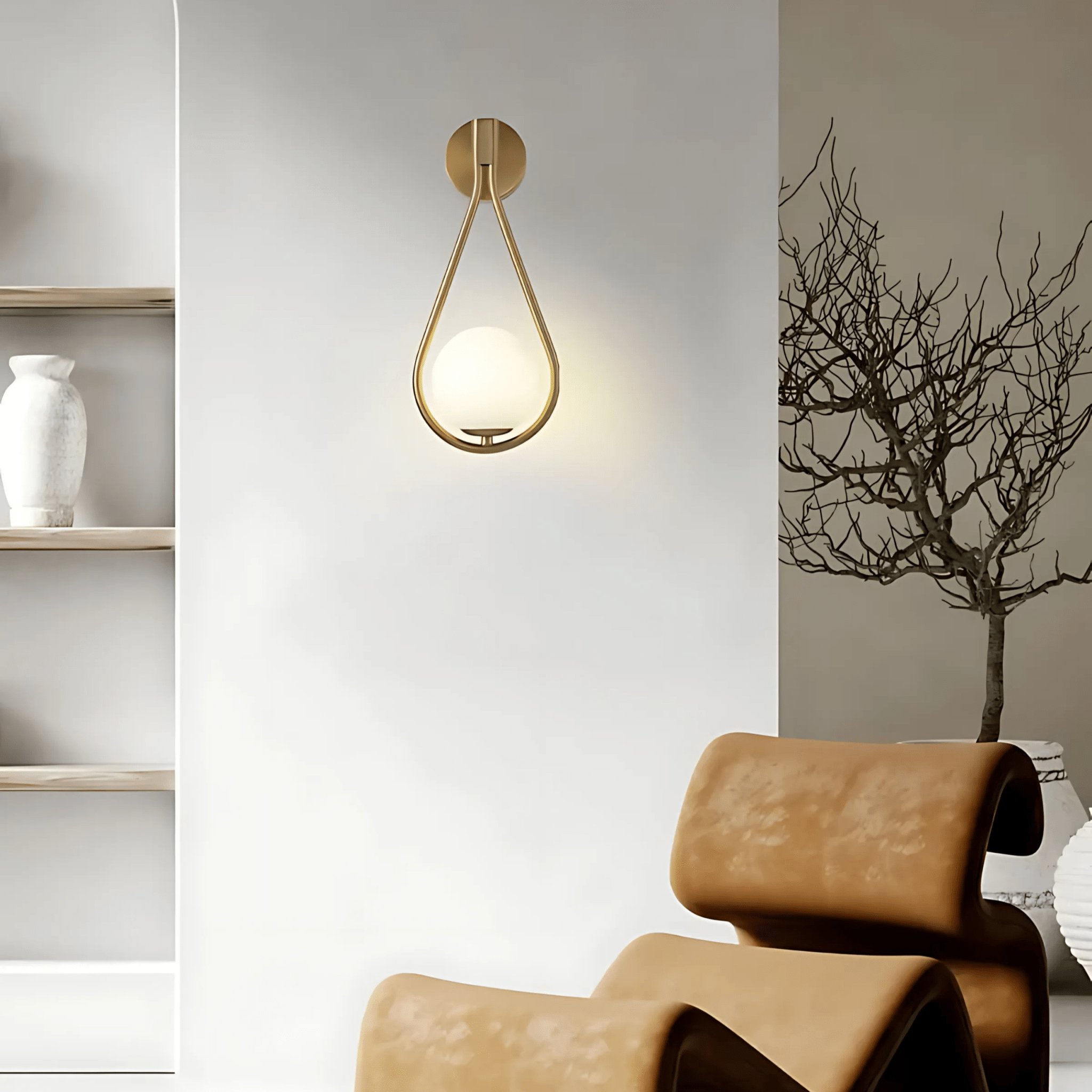 Droplet Wandleuchte, Tropfenförmige moderne Wandlampe für stimmungsvolles Licht | Temsk