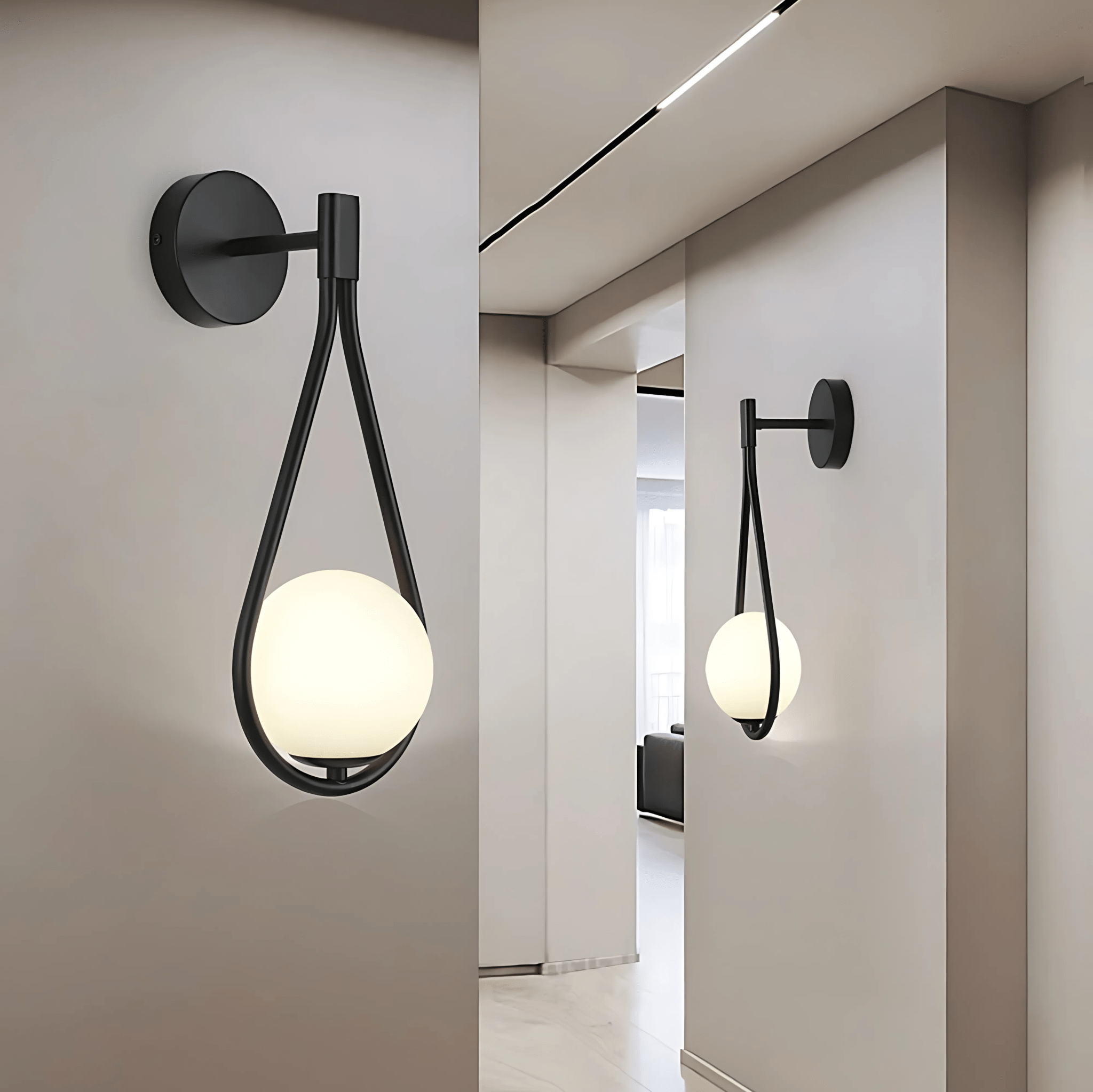 Droplet Wandleuchte, Tropfenförmige moderne Wandlampe für stimmungsvolles Licht | Temsk