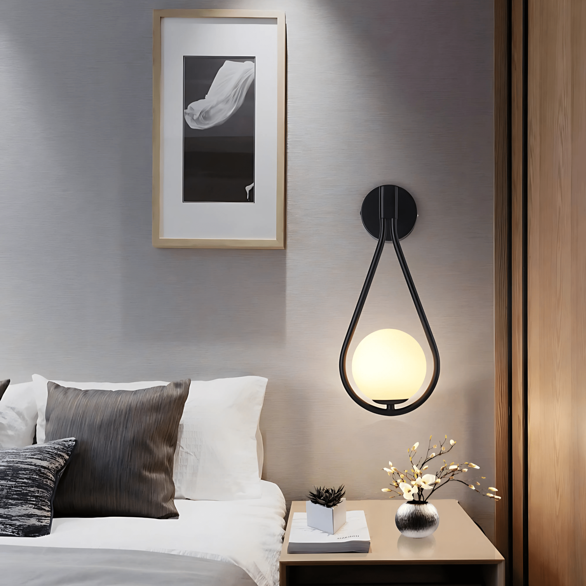 Droplet Wandleuchte, Tropfenförmige moderne Wandlampe für stimmungsvolles Licht | Temsk