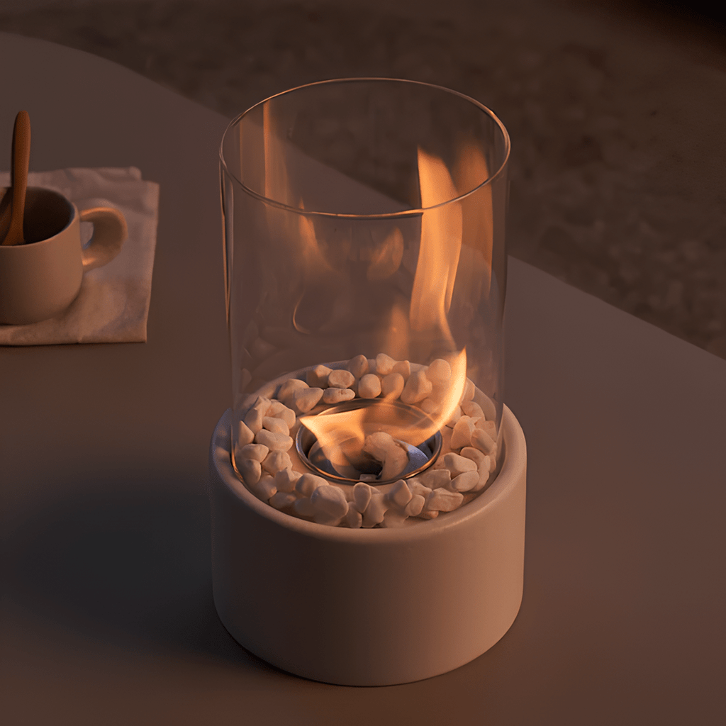 LumaFlair Glass Oil Lamp Refillable and Stylish for Indoors and Outdoors | Temsk