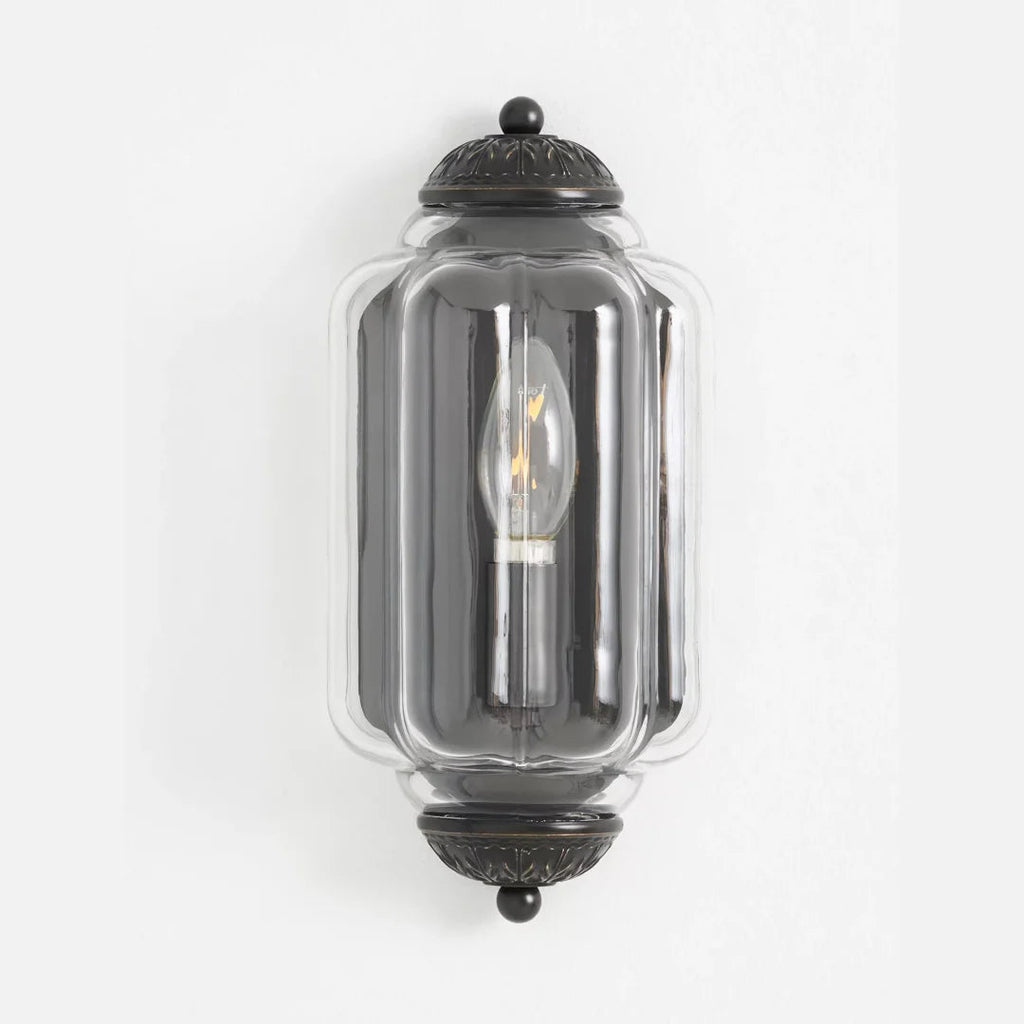 Vintage Antique Milk Glass Flush Wall Light Fixture | Temsk
