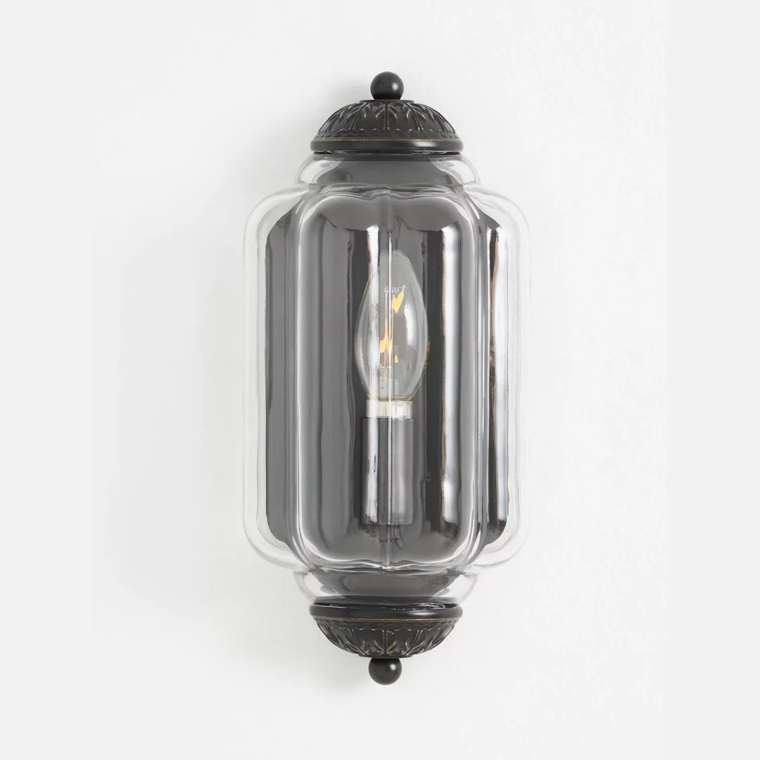 Vintage Antique Milk Glass Flush Wall Light Fixture | Temsk