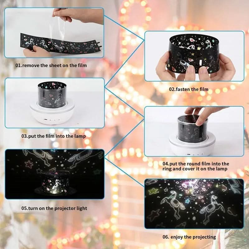 LunaGlow Sphere Magical Star Projector For Kids Room | Temsk