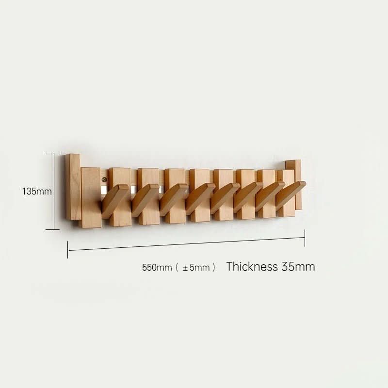 Foldable Wooden Wall Hook For Stylish Organization | Temsk