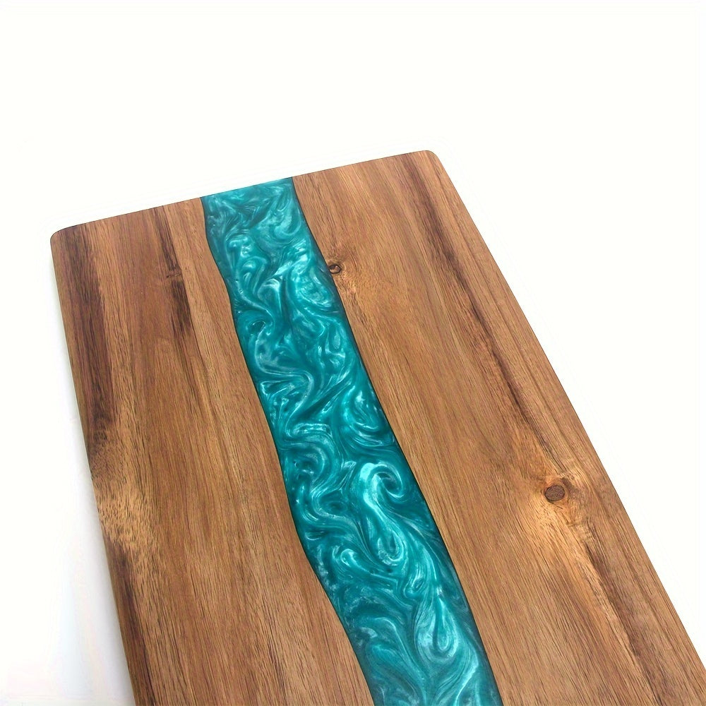 Acacia Wood Resin River Board For Charcuterie And Cheese | Temsk