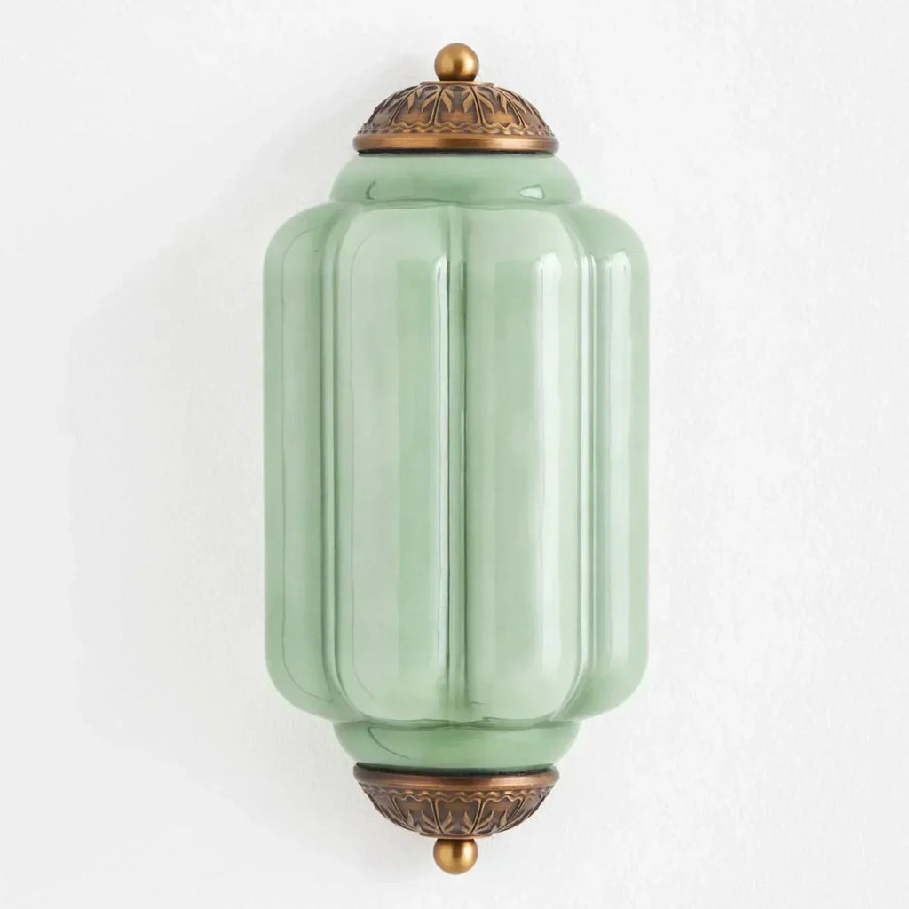 Vintage Antique Milk Glass Flush Wall Light Fixture | Temsk