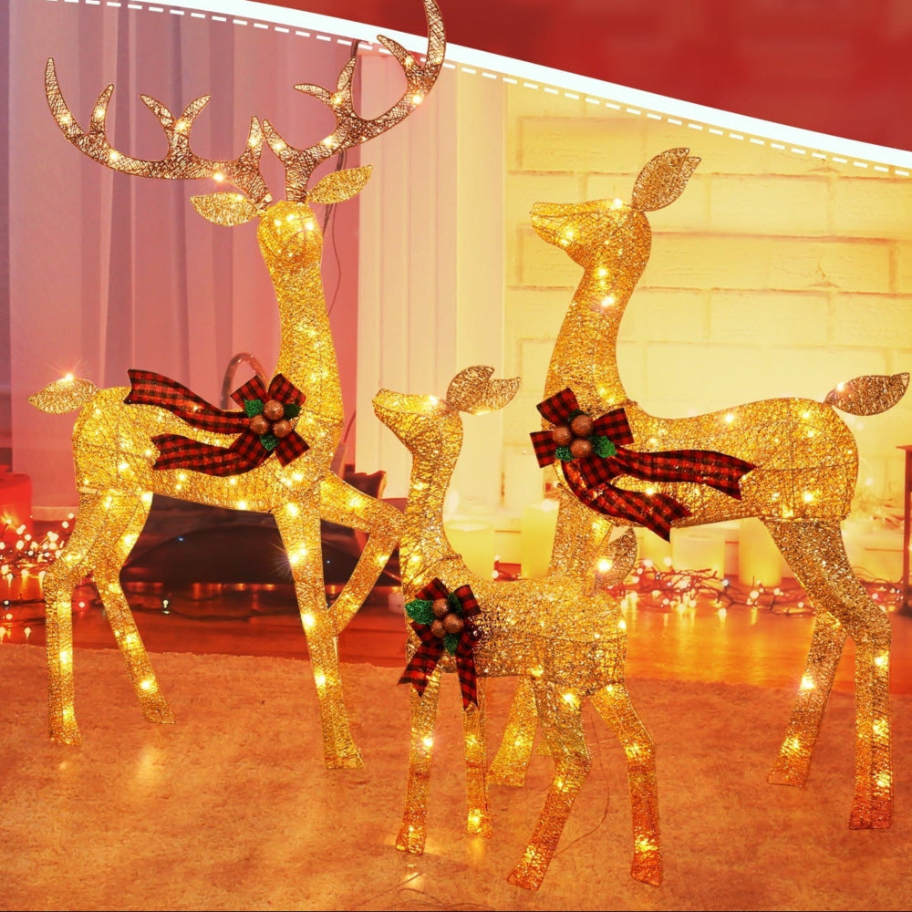 LED Reindeer Outdoor Christmas Garden Lights Display | Temsk