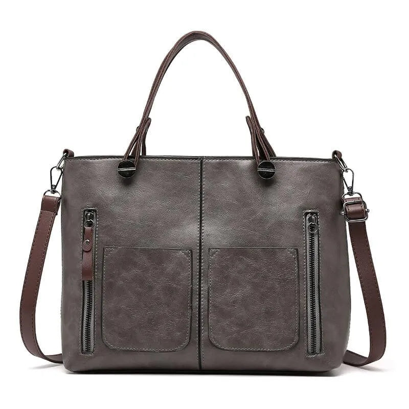Aurelia Vintage Satchel Leather Handbag In Classic Style | Temsk