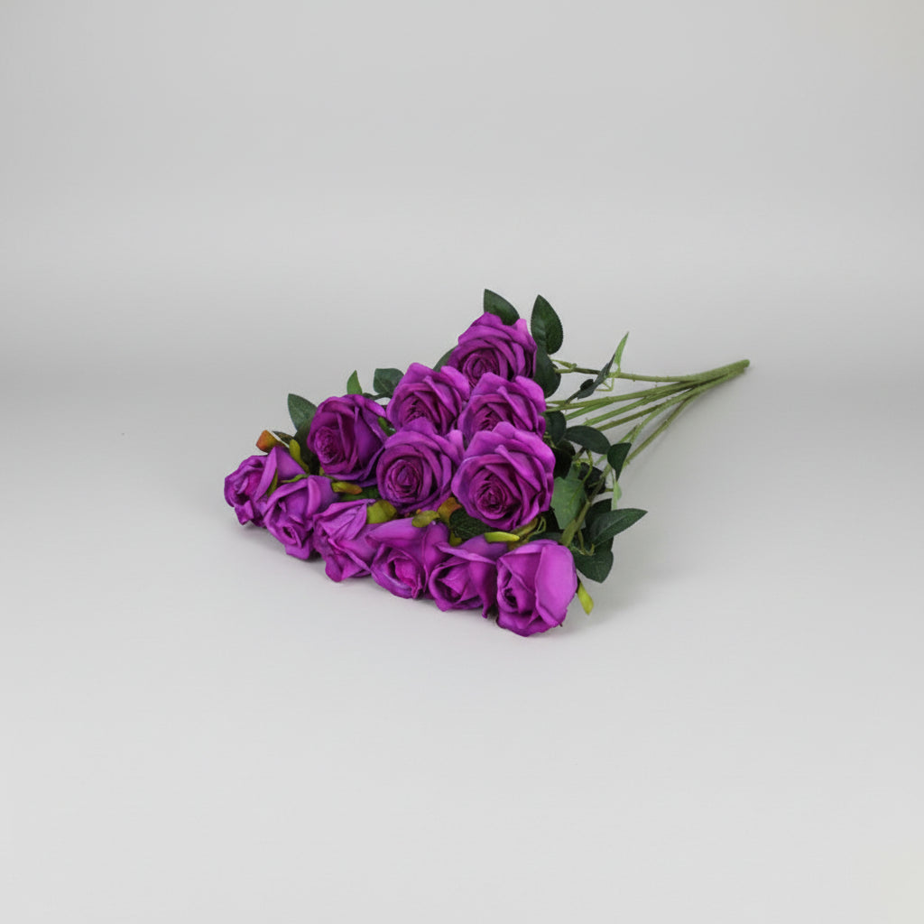 Mother's Day Red Artificial Rose Bouquet For Home Decor | Temsk