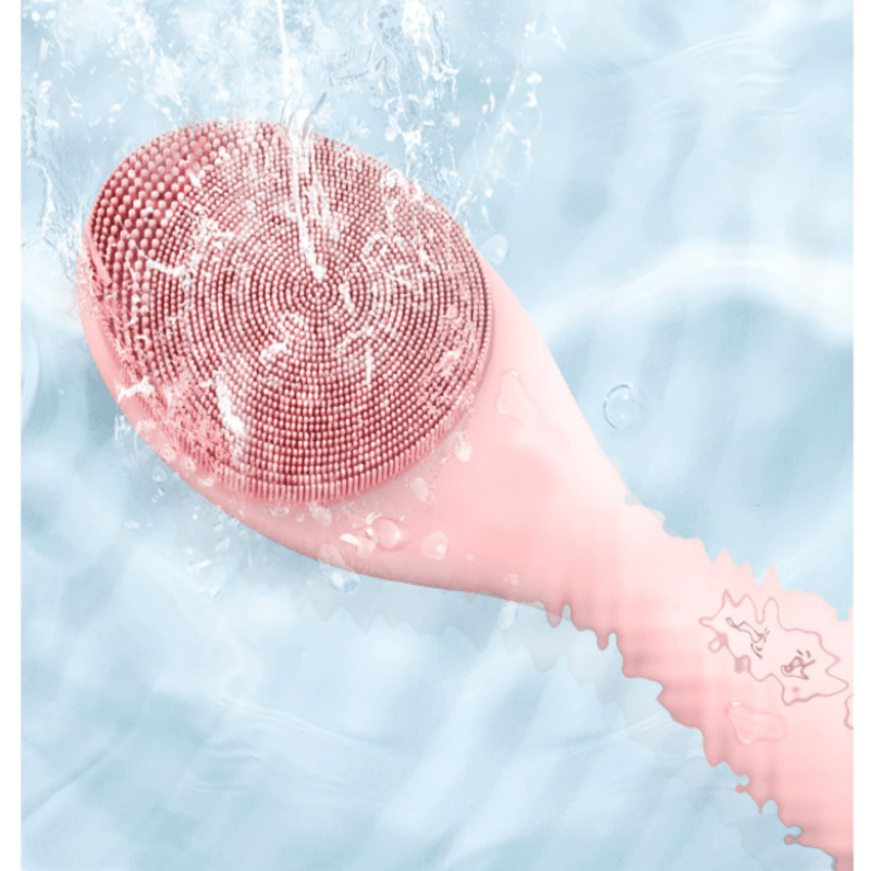 Lumivibe Electric Silicone Facial Cleanser With LED Light And 42 Celsius Heat | Temsk