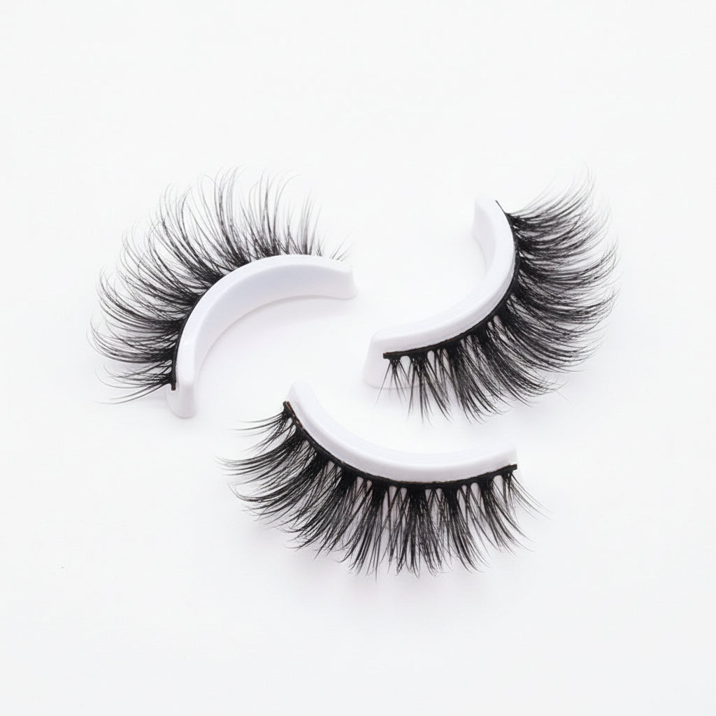Self-Adhesive False Eyelashes, Reusable, Washable, Natural Look | Temsk