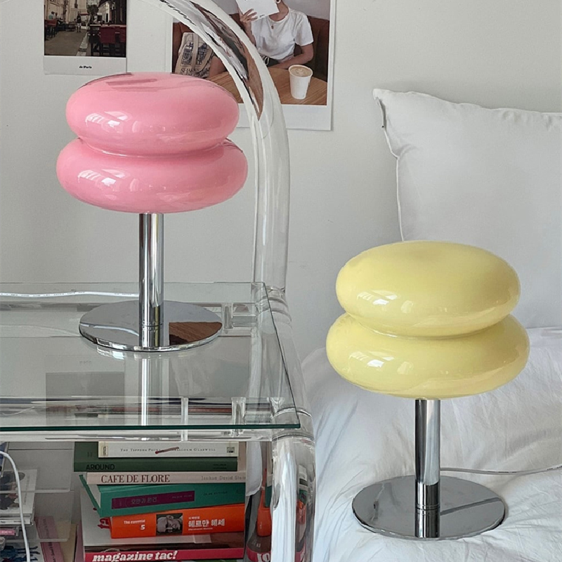 Italian Inspired Glass Lamp Table With Modern Retro Flair | Temsk