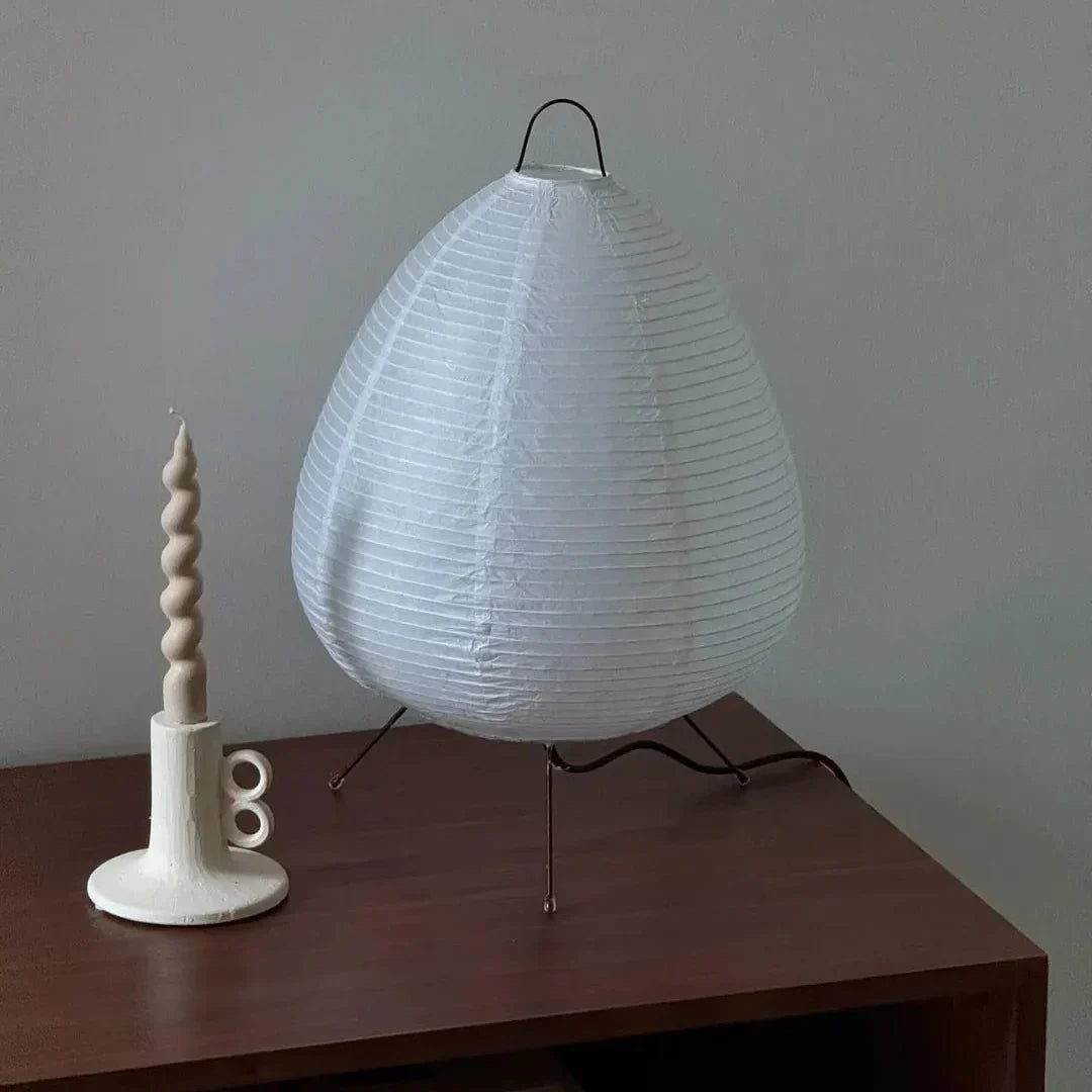 Rice Paper Floor Lamp With Japanese Style Paper Shade | Temsk