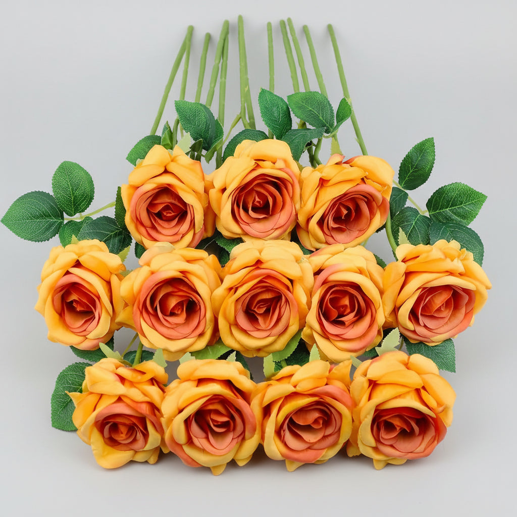 Mother's Day Red Artificial Rose Bouquet For Home Decor | Temsk