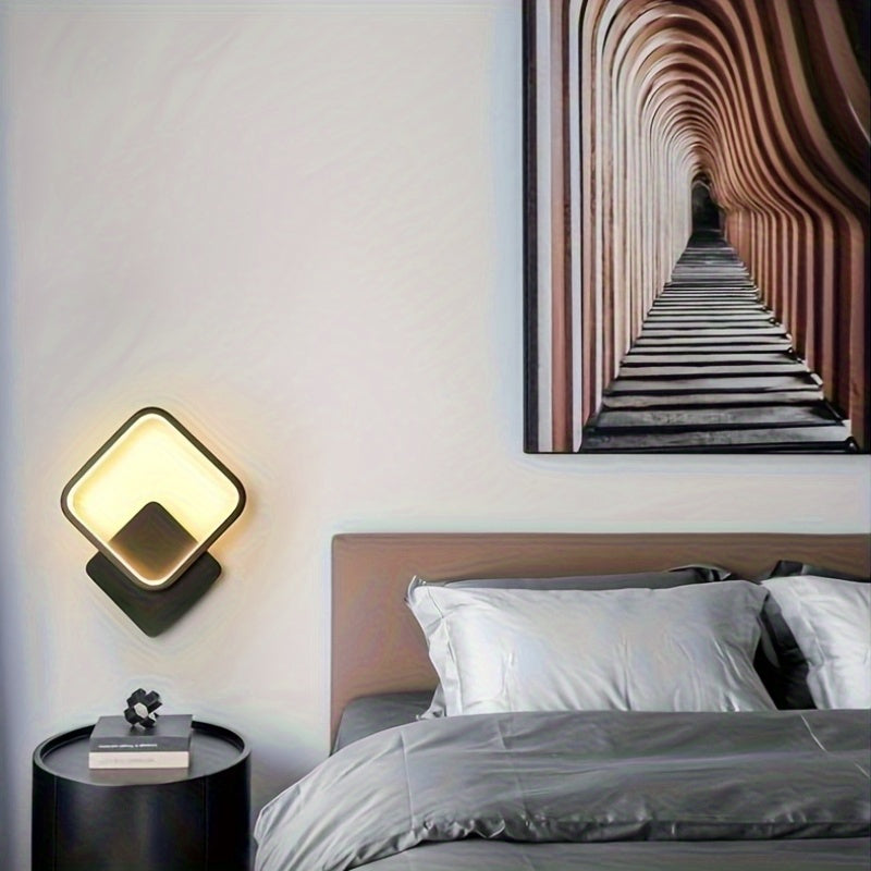 Modern Square LED Wall Lamp For Clean Geometric Interior Lighting | Temsk