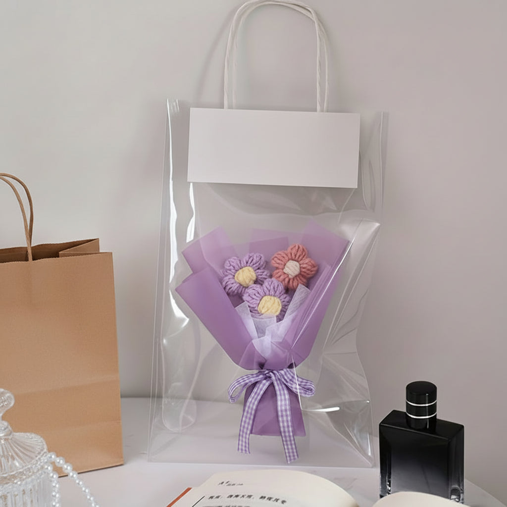 Handmade Mini Wrapped Floral Bouquet For Mother's Day Gift Decor | Temsk