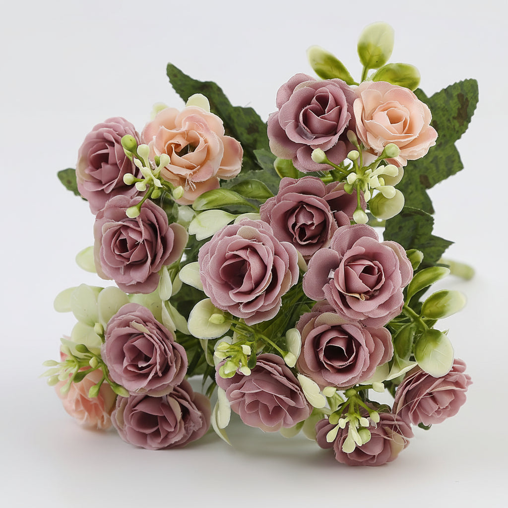 Mother's Day Hanging Rose Basket With Artificial Flowers For Patio Decor | Temsk