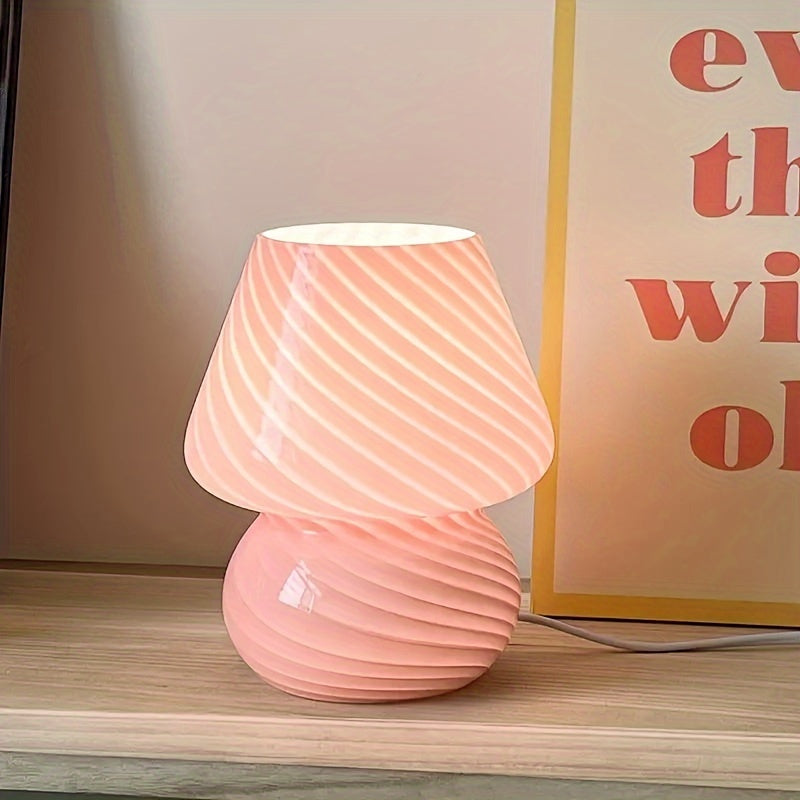 USB Dæmpbar Murano-Stil Glas Svampeinspireret Bordlampe | Temsk