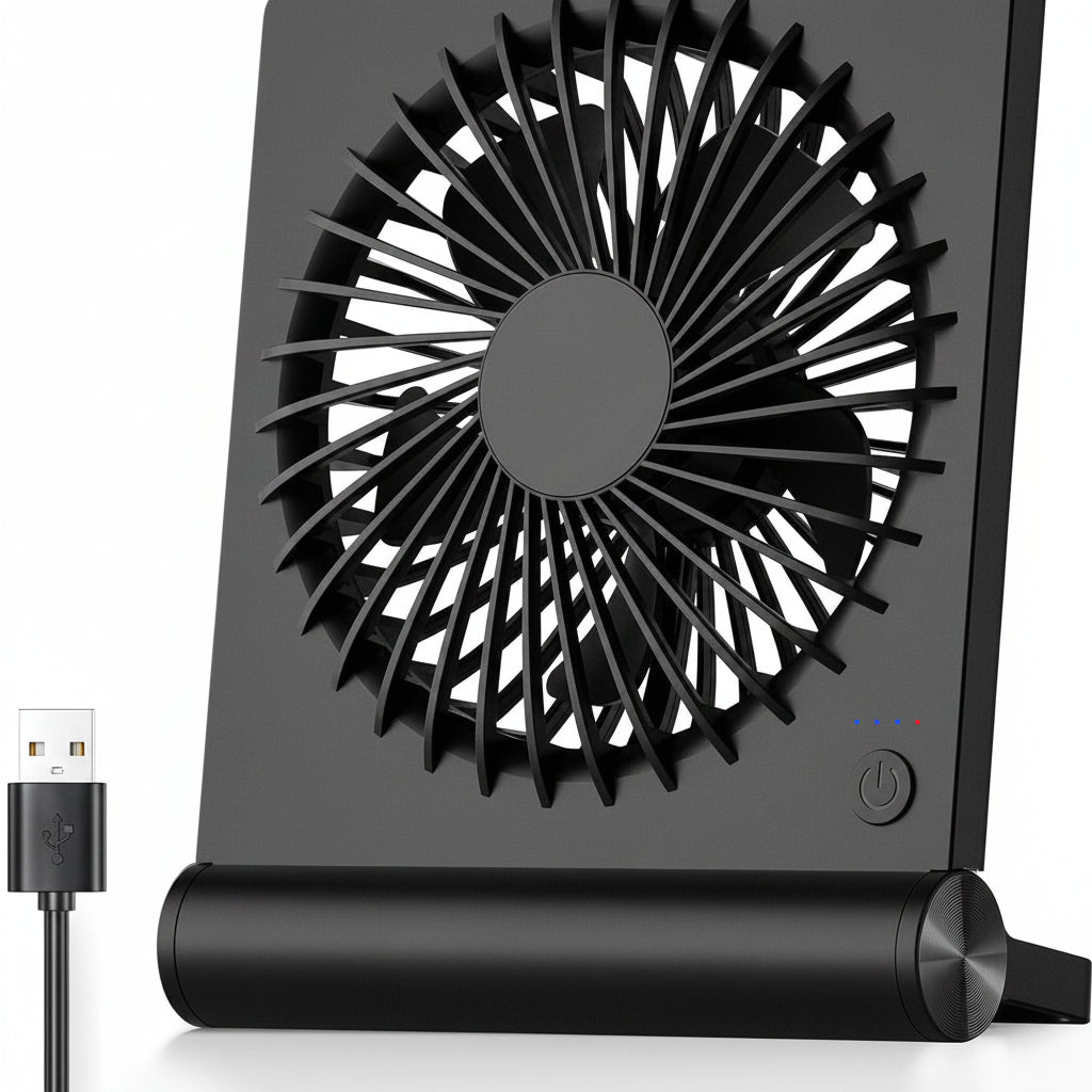 Tragbarer USB-Klemm-Tischventilator, kompakte faltbare Kühlbox | Temsk