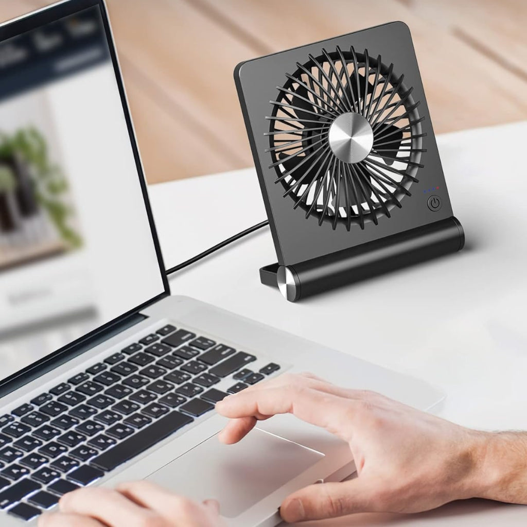 Tragbarer USB-Klemm-Tischventilator, kompakte faltbare Kühlbox | Temsk